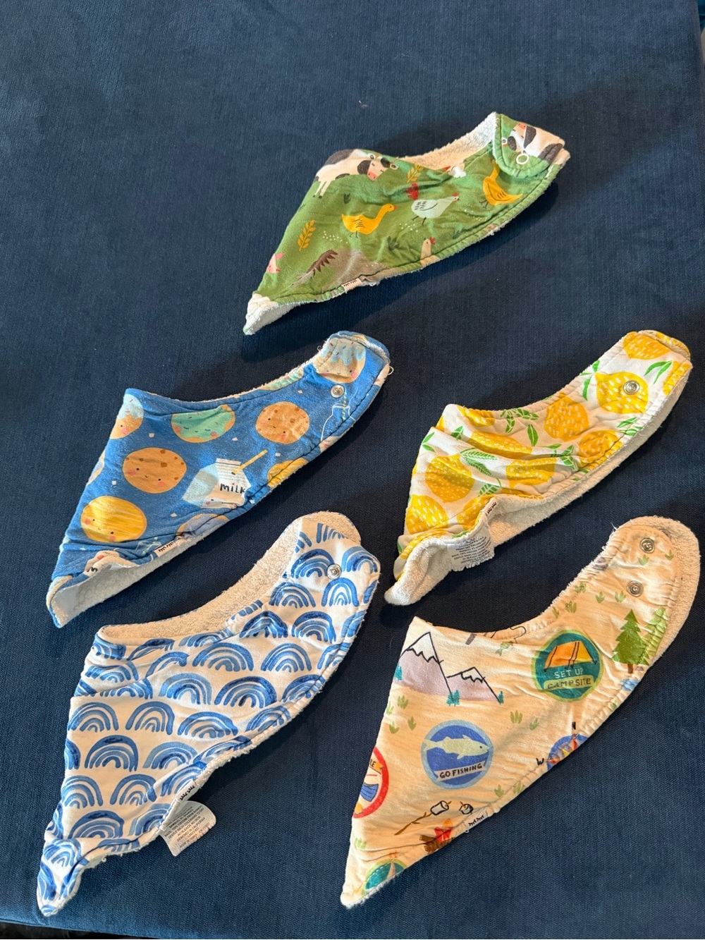 Little sleepies Bandana Bibs - Pack of 5